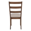 Dining Chair - Set Of 2 - Side - Kitchen - Dining Room - Brown Fabric