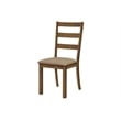 Dining Chair - Set Of 2 - Side - Kitchen - Dining Room - Brown Fabric