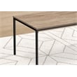 Table Set - 3pcs Set - Coffee - End - Black Metal - Dark Taupe Laminate