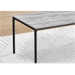 Table Set - 3pcs Set - Coffee - End - Black Metal - Gray Laminate