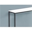 Accent Table - Console - Entryway - Narrow - Sofa - Bedroom - White Laminate
