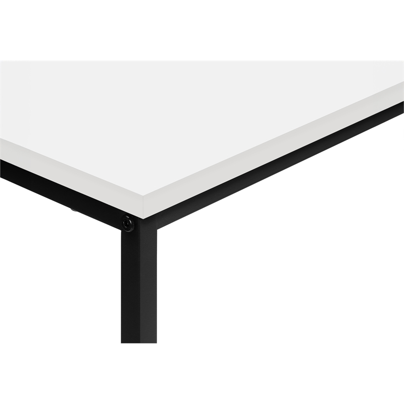 Accent Table - Console - Entryway - Narrow - Sofa - Bedroom - White Laminate