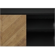Tv Stand - 72 Inch - Console - Bedroom - Brown And Black Laminate