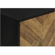 Tv Stand - 72 Inch - Console - Bedroom - Brown And Black Laminate