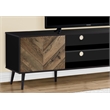 Tv Stand - 72 Inch - Console - Bedroom - Brown And Black Laminate