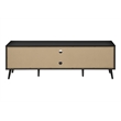Tv Stand - 72 Inch - Console - Bedroom - Brown And Black Laminate