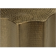 Accent Table - Drum - Side - End - Nightstand - Lamp - Bedroom - Gold Metal
