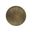 Accent Table - Drum - Side - End - Nightstand - Lamp - Bedroom - Gold Metal