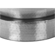 Accent Table - Drum - Side - End - Nightstand - Lamp - Bedroom - Chrome Metal
