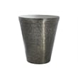 Accent Table - Drum - Side - End - Nightstand - Lamp - Bedroom - Grey Metal