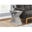 Accent Table - Side - End - Nightstand - Lamp - Gray Veneer - Contemporary