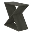 Accent Table - Side - End - Nightstand - Lamp - Dark Green Veneer - Contemporary
