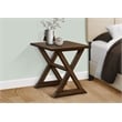 Accent Table - Side Table - Square - Nightstand - Bedroom - Lamp - Brown Veneer