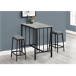 Dining Set - 3pcs Set - Counter Height - 36