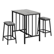 Dining Set - 3pcs Set - Counter Height - 36