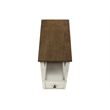 Accent Table - Side Table - 2 Tier - Narrow - Bedroom - Wood - Antique White