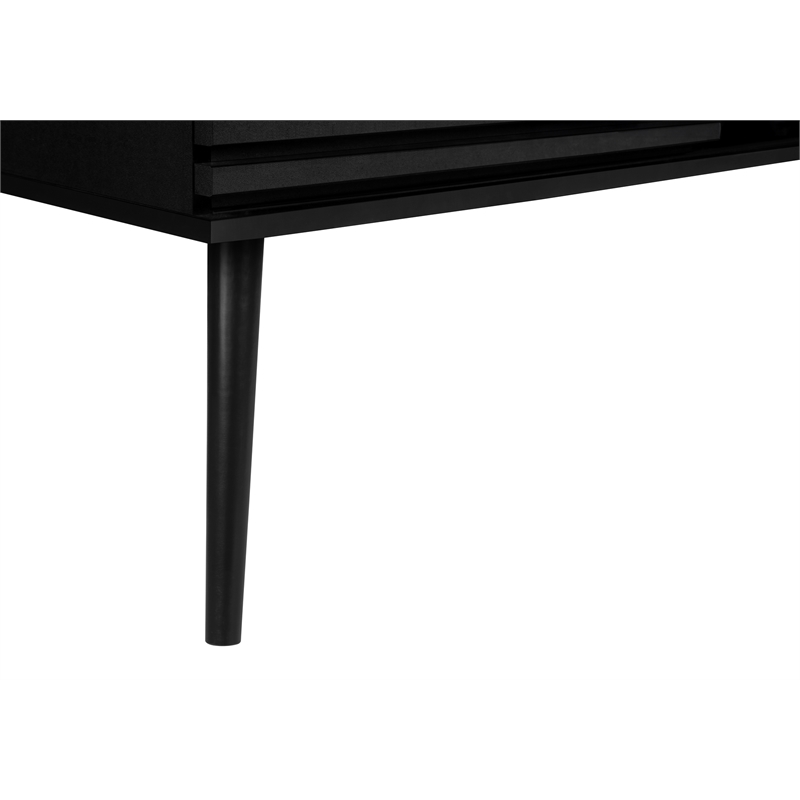 Tv Stand 72 Inch - Media Center-Console - Storage - Black Laminate -Contemporary