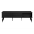 Tv Stand 72 Inch - Media Center-Console - Storage - Black Laminate -Contemporary