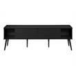 Tv Stand 72 Inch - Media Center-Console - Storage - Black Laminate -Contemporary