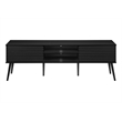 Tv Stand 72 Inch - Media Center-Console - Storage - Black Laminate -Contemporary