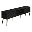 Tv Stand 72 Inch - Media Center-Console - Storage - Black Laminate -Contemporary