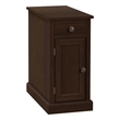 Accent Table - End - Side Table - Nightstand - Storage Drawer - Brown Veneer