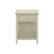 Accent Table - End - Side Table - 2 Tier - Nightstand - Antique White Veneer