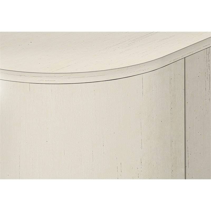 Tv Stand 72 Inch - Console - Media Center - Storage - Antique White Laminate