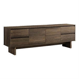 tv stand - 72 inch - media entertainment center - storage drawers - dark brown