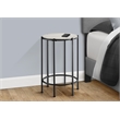 Accent Table - End - Round - Side Table - Living Room - Washed Oak Laminate