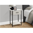Accent Table - 2 Tier - Living Room - Side Table - Washed Oak Laminate - Metal