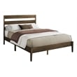 Bed - Queen Size - Frame Only - Platform Bed - Bedroom - Walnut Legs