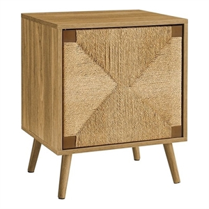 Accent Table - End - Storage - Small - Side - Living Room-Light Walnut Laminate