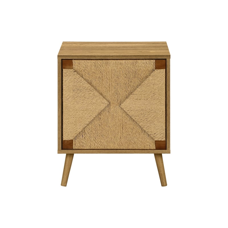 Accent Table - End - Storage - Small - Side - Living Room-Light Walnut Laminate
