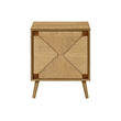 Accent Table - End - Storage - Small - Side - Living Room-Light Walnut Laminate