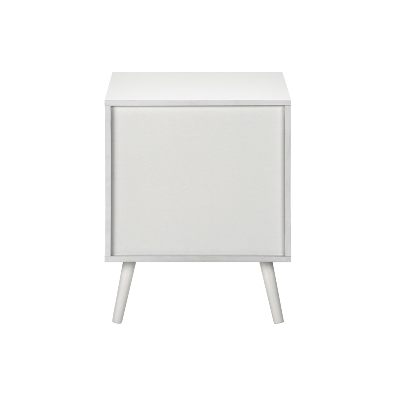 Accent Table - Bedroom - Living Room - Nightstand - Drawer - White Laminate