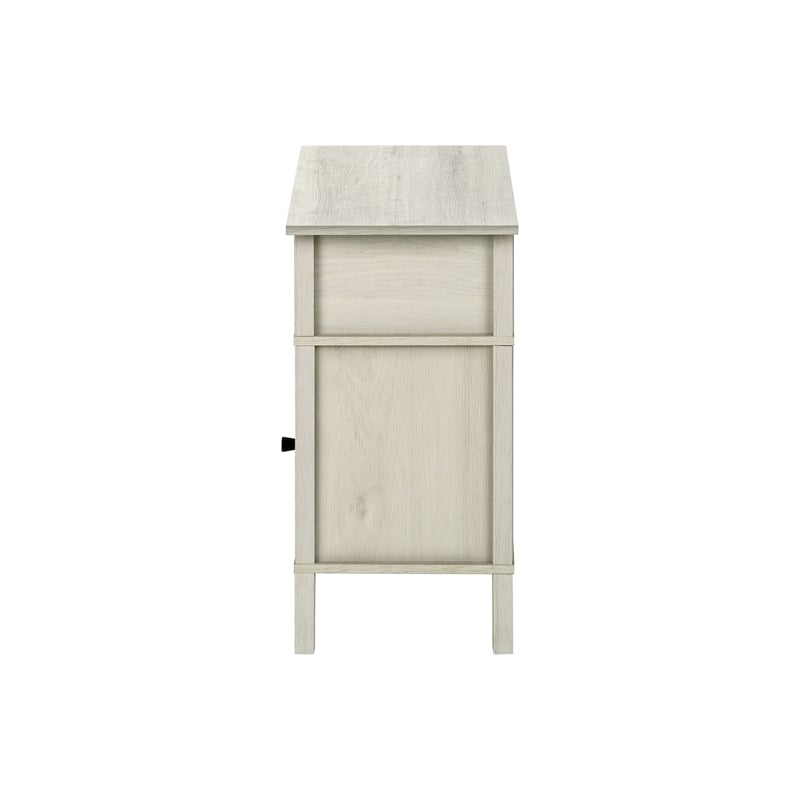 Accent Table - Side Table - End - Living Room - Storage - Washed Oak Laminate