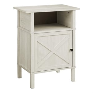 Accent Table - Side Table - End - Living Room - Storage - Washed Oak Laminate