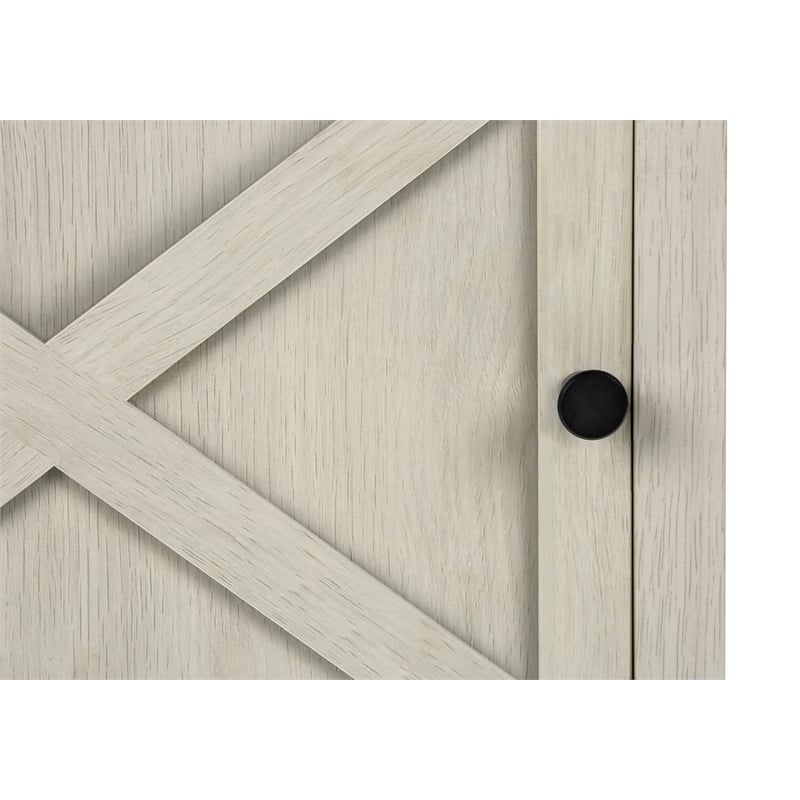 Accent Table - Side Table - End - Living Room - Storage - Washed Oak Laminate