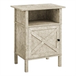 Accent Table - Side Table - End - Living Room - Storage - Cream Stone Laminate