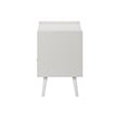 Accent Table - Side - End - Nightstand - Bedroom - Living Room - White Laminate