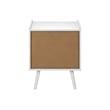 Accent Table - Side - End - Nightstand - Bedroom - Living Room - White Laminate