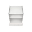 Accent Table - Side - End - Nightstand - Bedroom - Living Room - White Laminate
