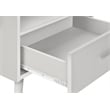 Accent Table - Side - End - Nightstand - Bedroom - Living Room - White Laminate