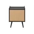 Accent Table - Side - End - Nightstand - Bedroom - Living Room - Black Laminate