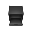 Accent Table - Side - End - Nightstand - Bedroom - Living Room - Black Laminate