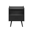 Accent Table - Side - End - Nightstand - Bedroom - Living Room - Black Laminate