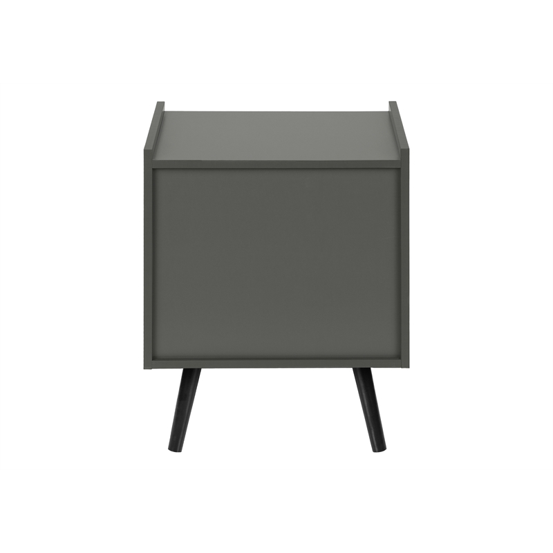 Accent Table - Side - End - Nightstand - Bedroom - Living Room - Gray Laminate