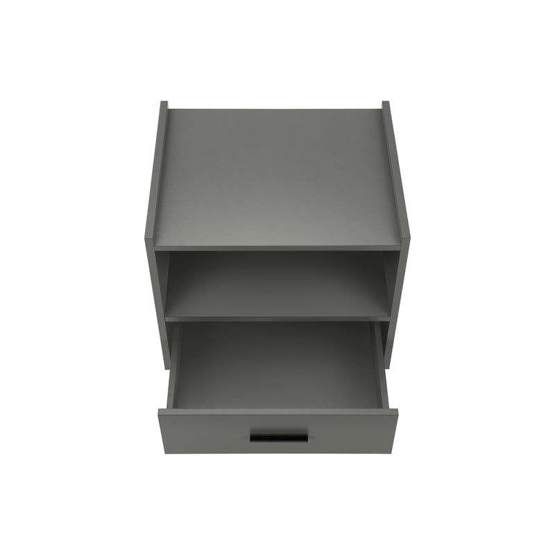 Accent Table - Side - End - Nightstand - Bedroom - Living Room - Gray Laminate