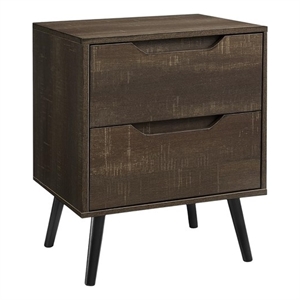 Accent Table - Side - End - Nightstand - Bedroom - Living Room - Brown Laminate